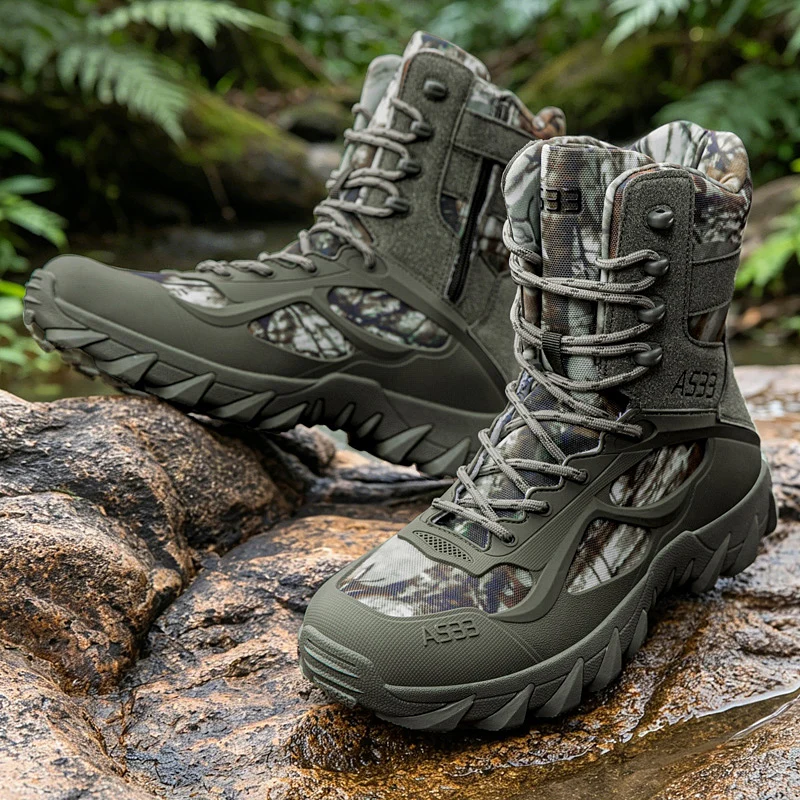 Men Tactical Boot Outdoor Ultrallight Safety Ankle Breathable Male Army Boots Lace Up High Quality Rapid Response Desert Boot view 2