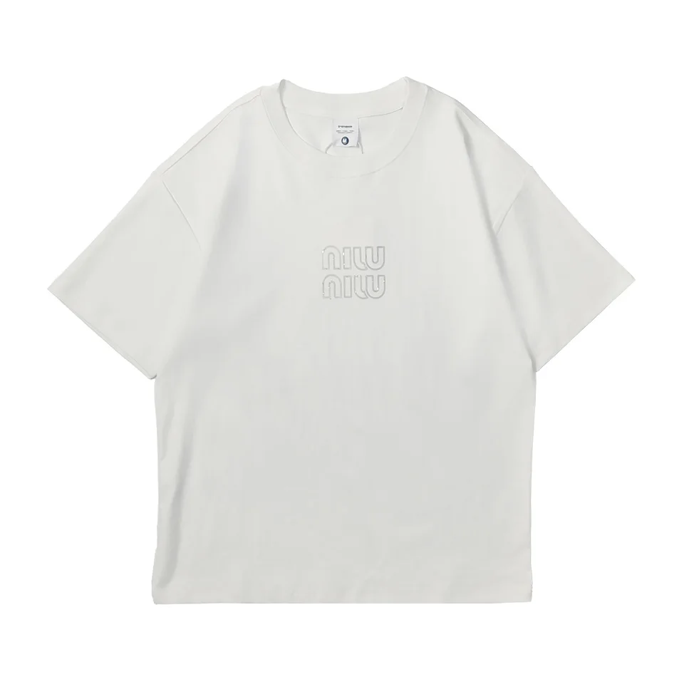 

Men's Solid Color T-Shirts Cotton Round Neck Short Sleeve printing Tee Minimalist Casual Streetwear Oversized Plain Tops