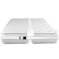 Kit convertidor de puente de cama doble a King, relleno de espacio de cama para hacer camas gemelas en conector King, conector de colchón para invitados