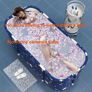 حوض استحمام قابل للطي محمول للبالغين والأطفال حمام سباحة كبير بلاستيكي دلو حوض استحمام معزول أفضل 5 أحواض استحمام قابلة للطي للبالغين مبيعا - رقم 4