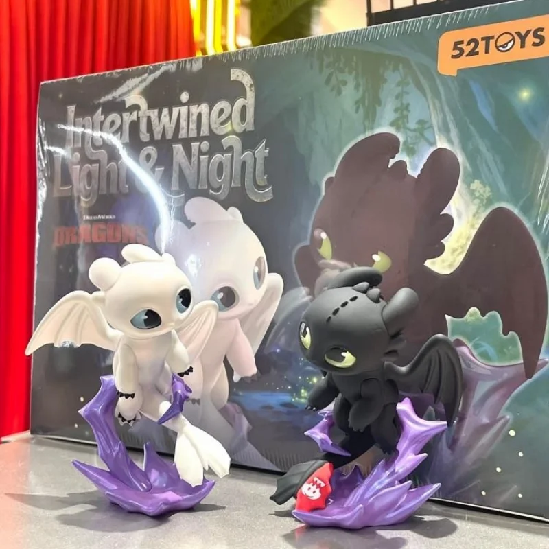 Auf Lager Original 52TOYS Drachenzähmen: Licht & Schatten Interweave Serie Blindbox Sammlermodell Überraschungsspielzeug
