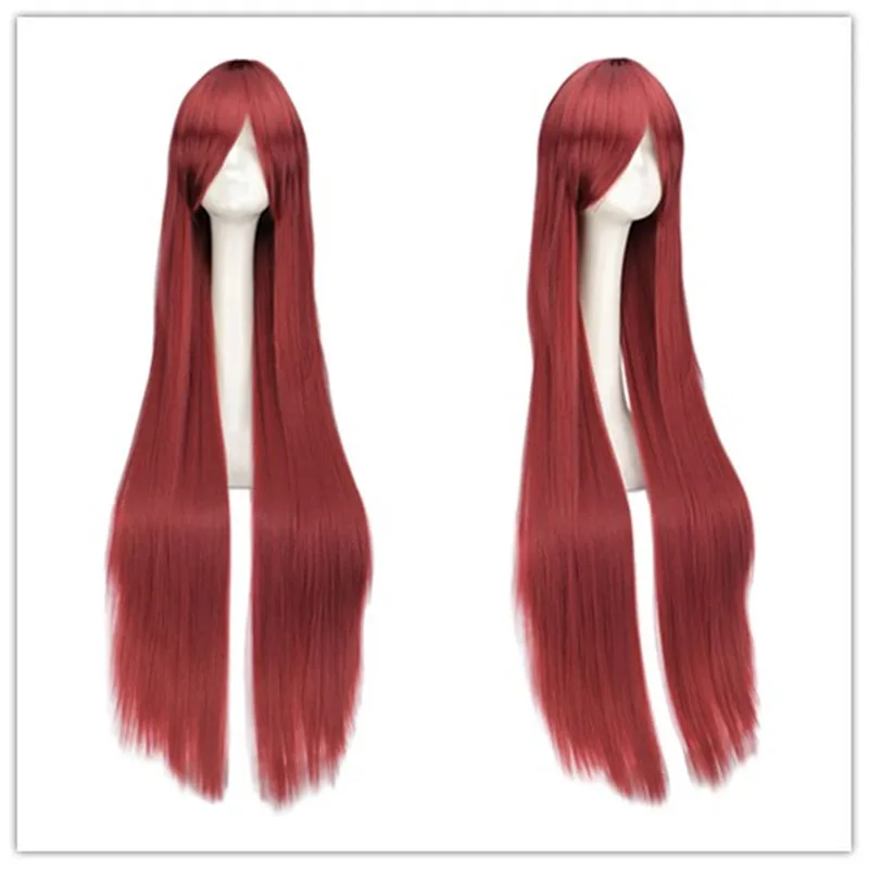 Аниме парик завитки Josinai косплей парик женщина рисовый винно-красный костюм длинный прямой костюм на Хэллоуин