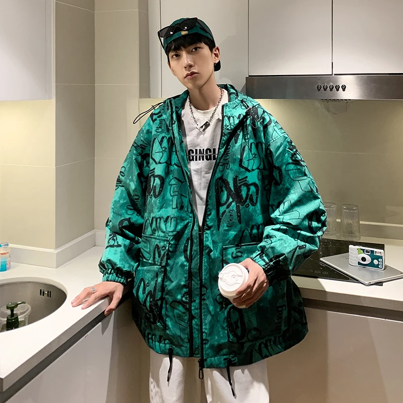 

Модная мужская хлопковая куртка для активного отдыха, тонкая, свободного кроя, зимняя новинка, на молнии, повседневная, нейтральная, стильная.