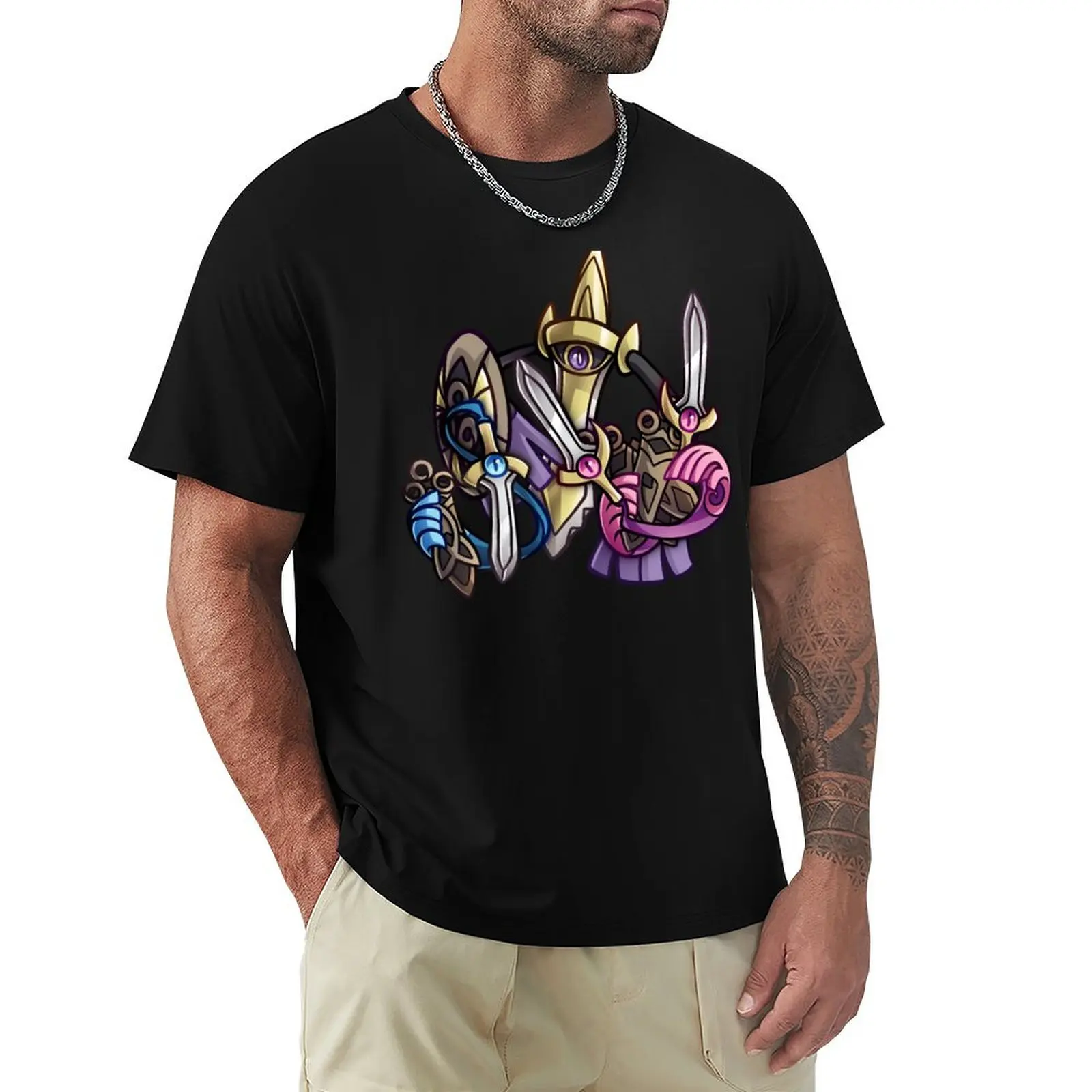 

Honed Edge, Double Blade, & Aegis Slash T-Shirt Short sleeve tee T-shirts oversize Men's t-shirt