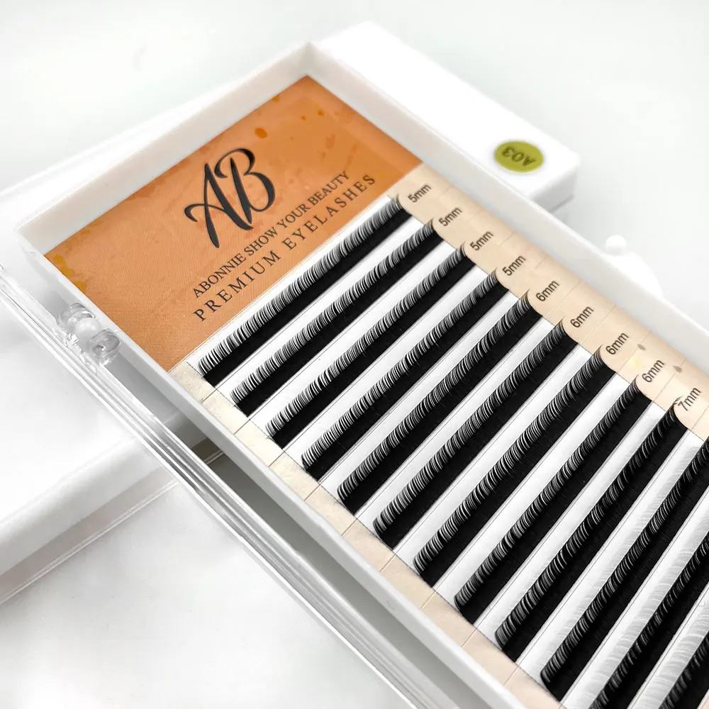 Abonnie 5-7mm Classic Eyelash Extensions Fluffy Individual Lashes Mixed Tray