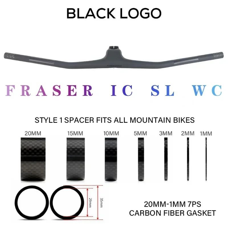 

Руль велосипедный из углеродного сплава, со стержнем под углом-20 °, IC, SL, WC, 70x72, 0/740 мм