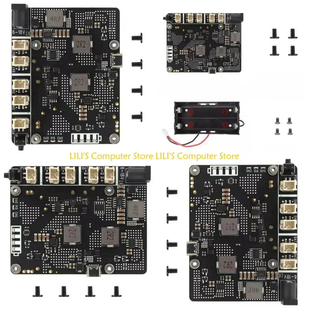 

A52B X1203 UPS Power Manager Enhances Power Management for RPi 5 With Intelligent UPS Expansion Board