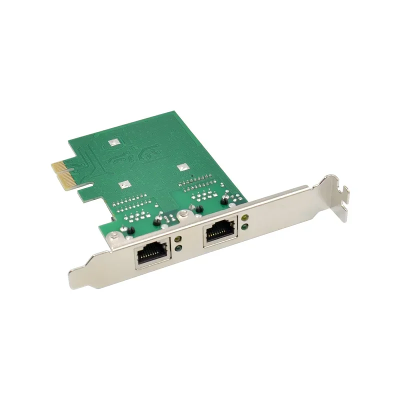 2 puertos RJ45 PCIe X1 Dual Gigabit Realtek 8111F + Intel ASM1082e filtro de chips PCI-E computadora tarjeta de red Lan 1000M