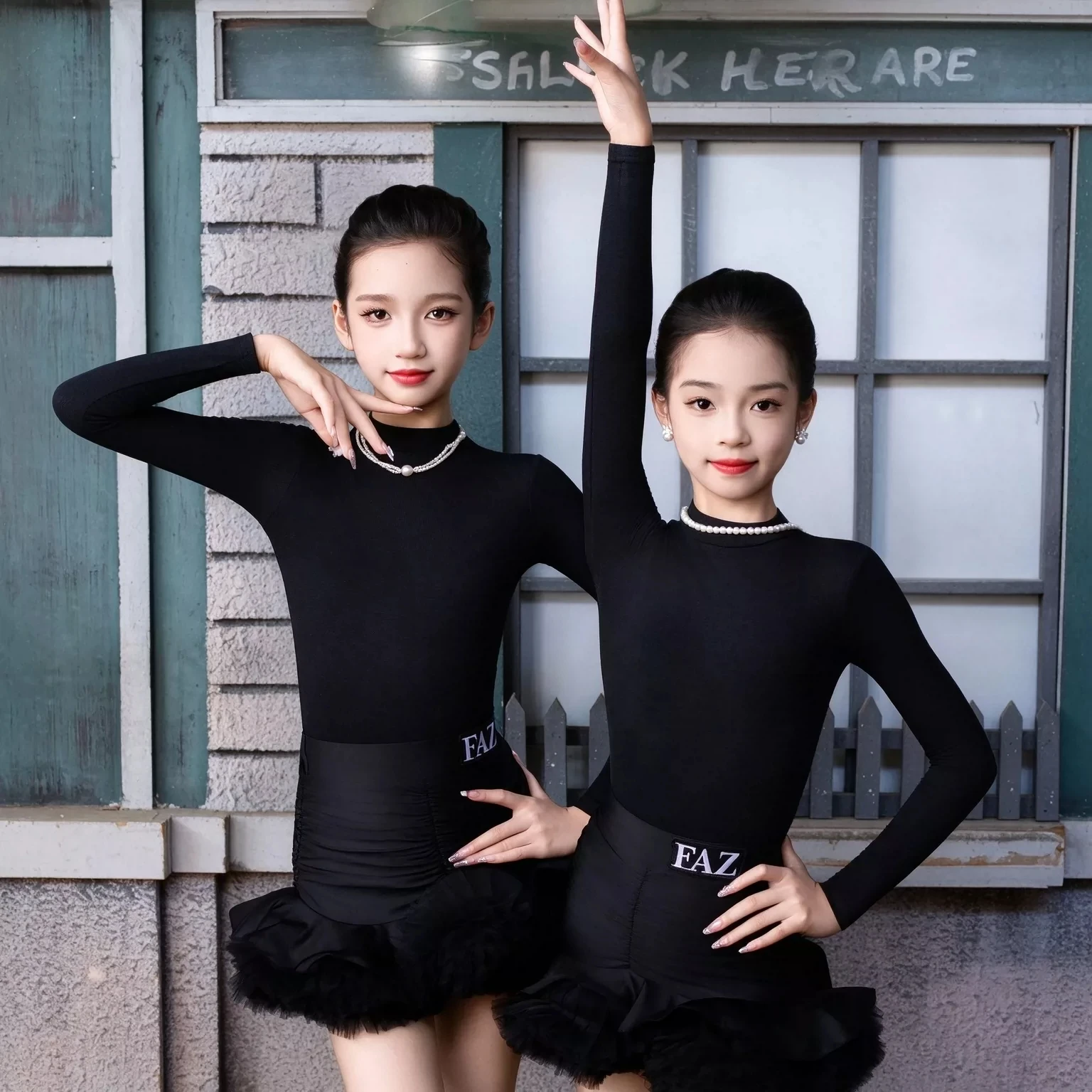 Children'S National Standard Ballroom Dance Competition Dress Kids Profeaaional Dance Costume Girls Latin Dance Suit SL16652