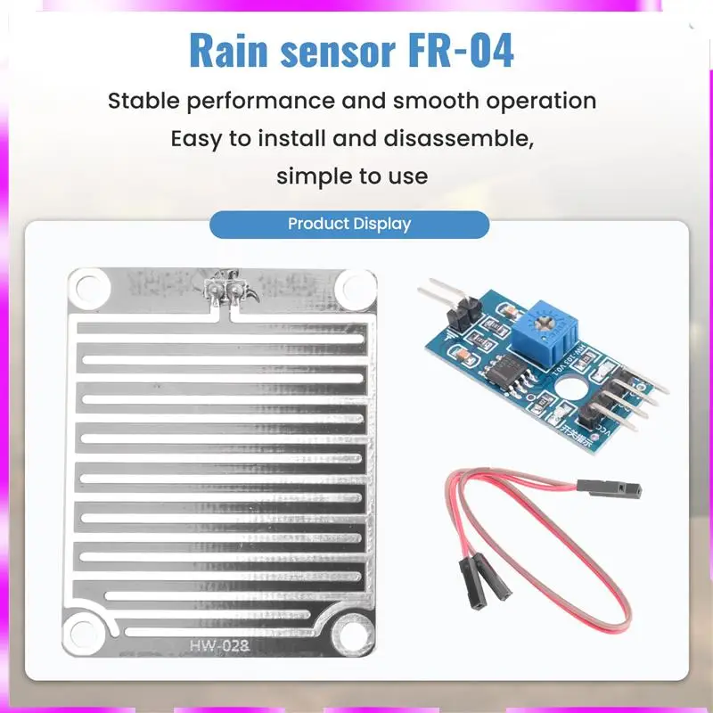 N98R Модуль датчика дождя Модуль датчика дождевой воды 3, 3 В-5 В