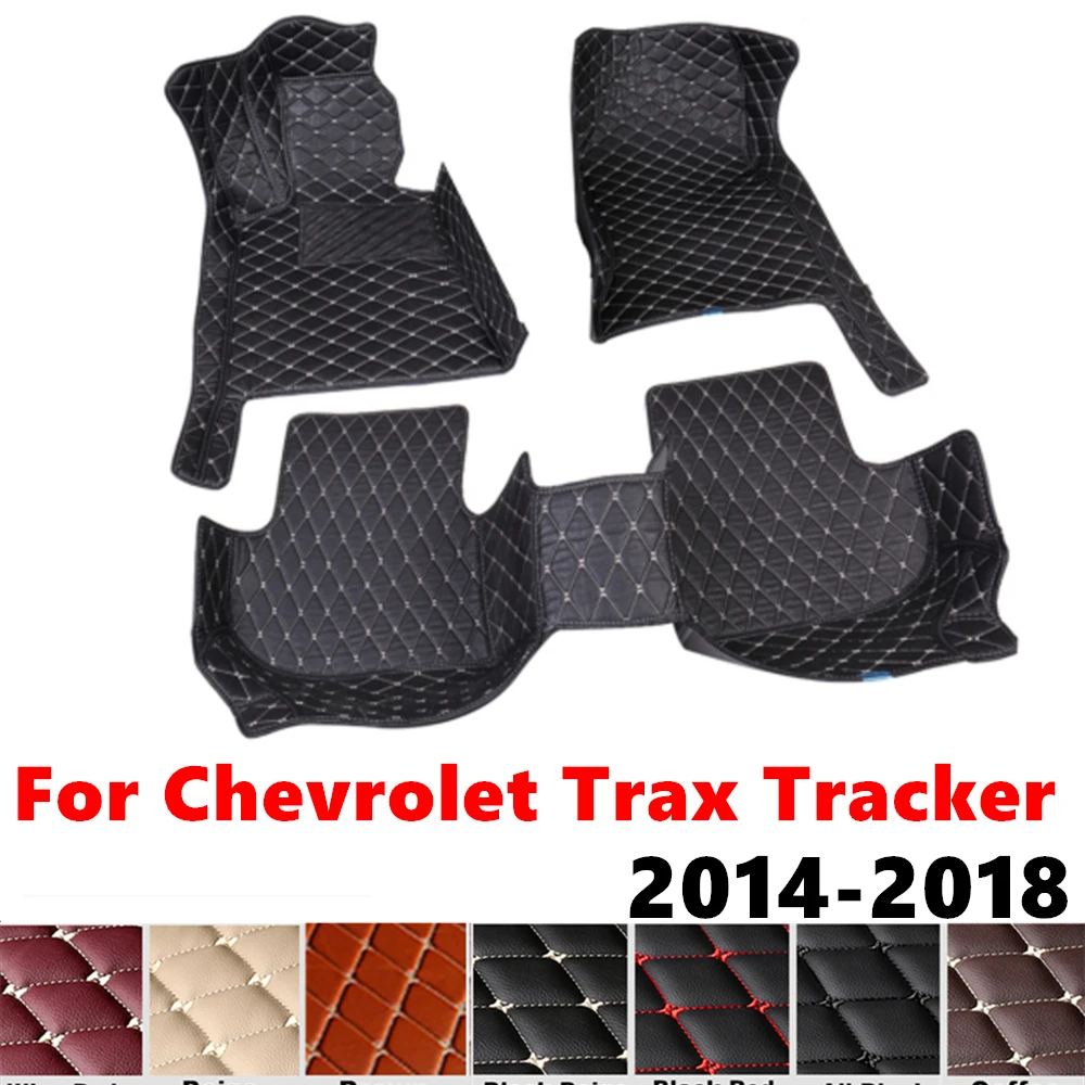 Car Floor Mats For Chevrolet Trax Tracker 2018 2017 2016-2014 Custom Fit Front & Rear Floor Liner Foot Pads Interior Accessories