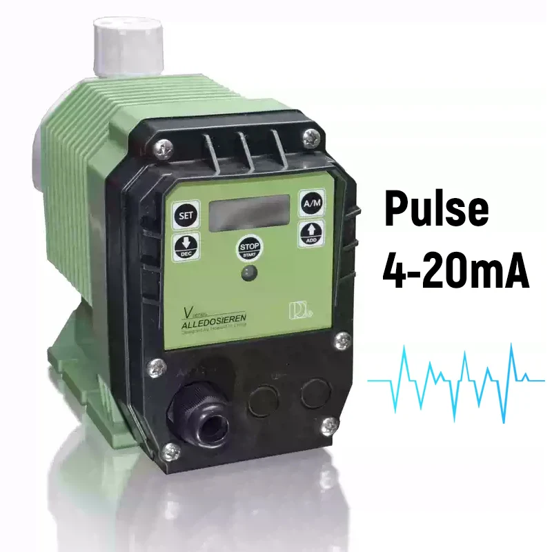 Acid Alkali Resistant Electric Diaphragm Metering Pump 220V, Micro Dosing Pump Supporting Pulse and 4-20mA Control