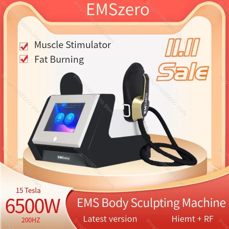 2024 EMSzero Neo EMS Body Sculpting Machine 15 Tesla 6500W Fat Burning EMS Slimming Hiemt RF Muscle Stimulation Electromagnetic