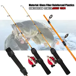 50cm Fishing Rod & Reel Winter Fishing Rods Ice Fishing Rods or Fishing Reels To Choose Rod Combo Pen Pole