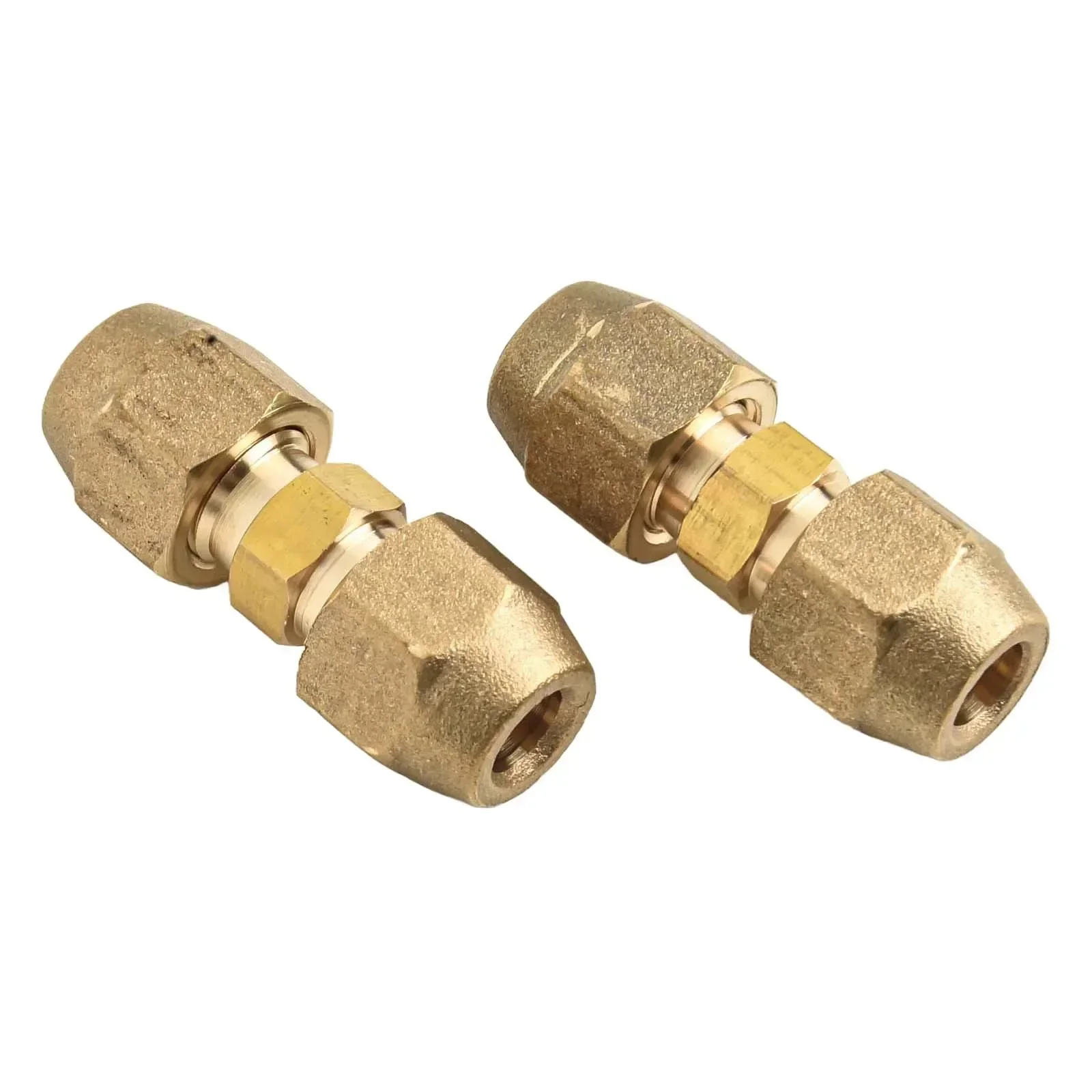 For Air Conditioning System Double Nipple Connector 2PCS Copper Pipe Extension with Enhanced Sealing Performance