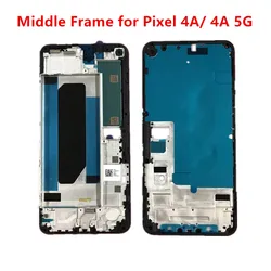 Pixel4A Front Middle Frame For Google Pixel 4A 5G Housing Board LCD Faceplate Bezel Replace Repair Phone Spare Parts