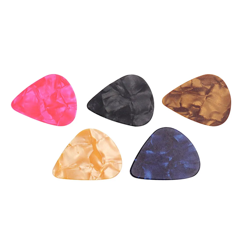 

5Pcs Guitar Pick Set Durable Clear Sound Lightweight Ergonomic Practical Picks Compact Small Plectrum For Practice Playing