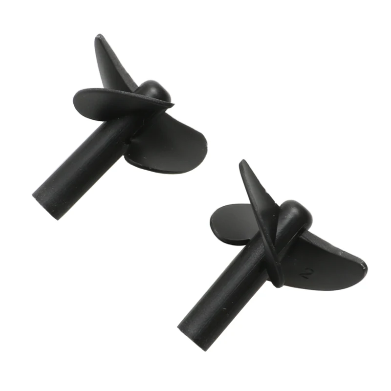 4Pairs High Strength 3-blade Paddle Dia 26mm Shaft Hole 2.2mm Fully Immersed PC Propeller for DIY Modified RC Bait Boat Parts