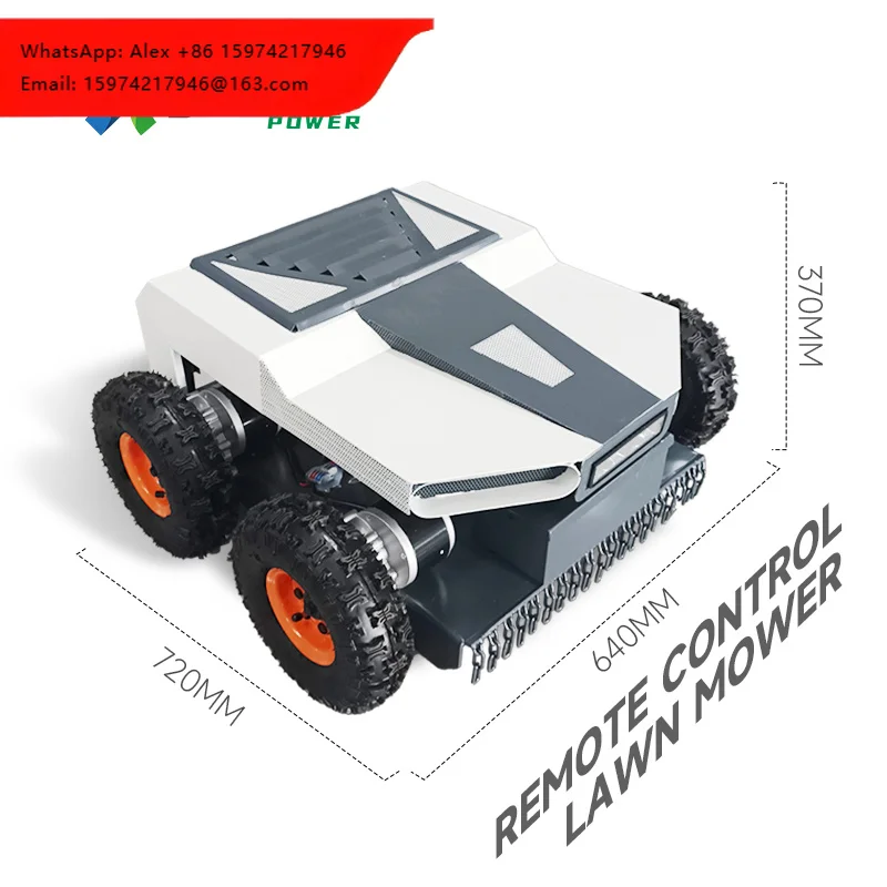 

2024 Hot Selling Agricultural Tracking Small Mower Hybrid Remote Control Lawn Mower Zero Turn Lawn Mower