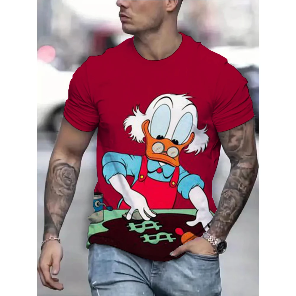 Donald Duck T-shirt Disney men women Short Sleeve casual style 3D print t shirt Summer Streetwear Tee Tops Cartoon