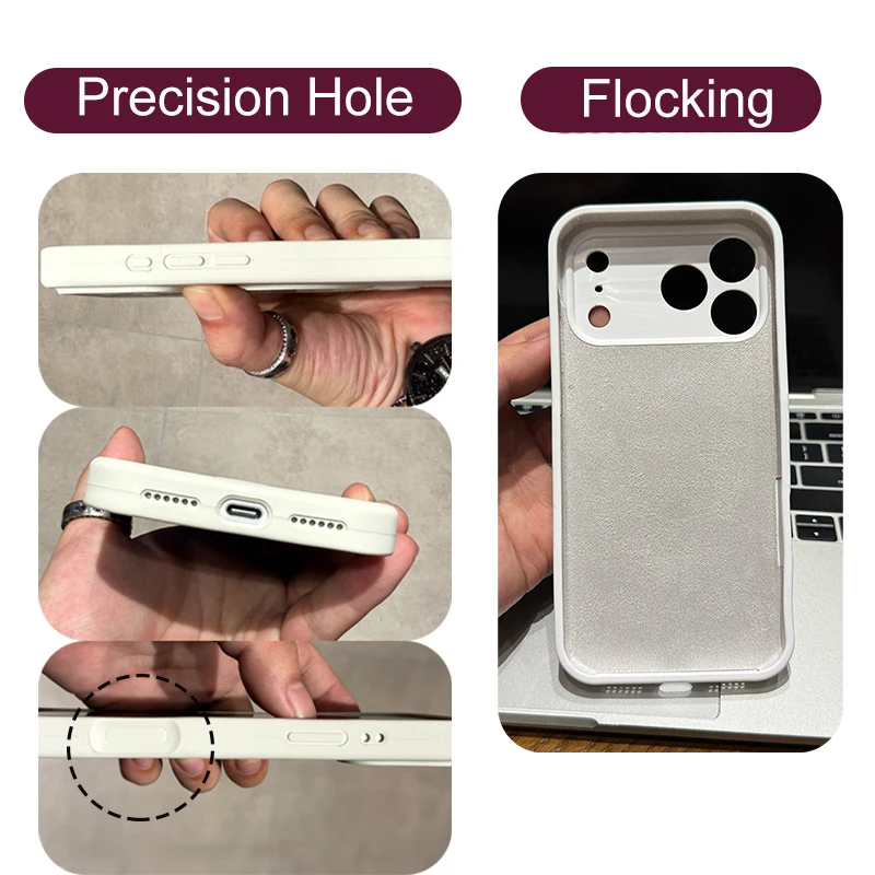 حافظة حامل مغناطيسي معدني أصلي لهاتف آيفون 17 Air 16 15 14 13 12 11 Pro Max Plus Magsafe غطاء ناعم من السيليكون السائل