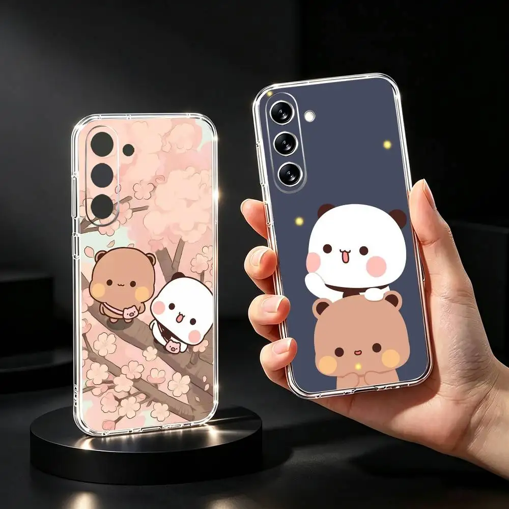 Cute B-Bubu and Dudu Phone Case Silicone Soft for Samsung Galaxy A73,A72,A71,A70,A53,A52,A51Cover