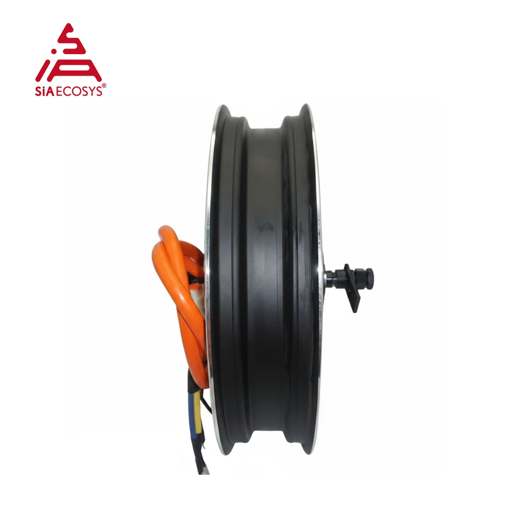 QS موتور 17x3.5 بوصة 3kW 260 40H V3/V4 نسخة BLDC سكوتر كهربائي دراجة نارية في محور عجلات المحرك مع مجموعات التحويل #5