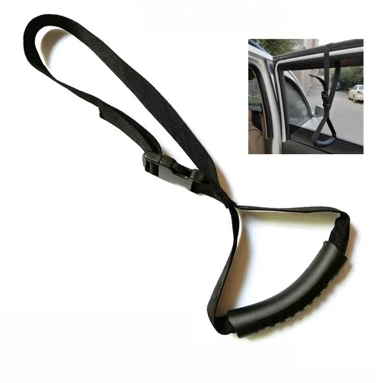 Car Rear Seat Support Handle, Safety Assist Handle for Pregnant, Elderly, Disabled, Kids Getting on & Off Vehicle