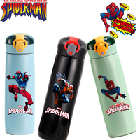 Marvel Spider Man Childrens Sippy Cup Insulated 460ml Large Capacity Portable Outdoor Anti Fall Stainless Steel Drinking Bottle