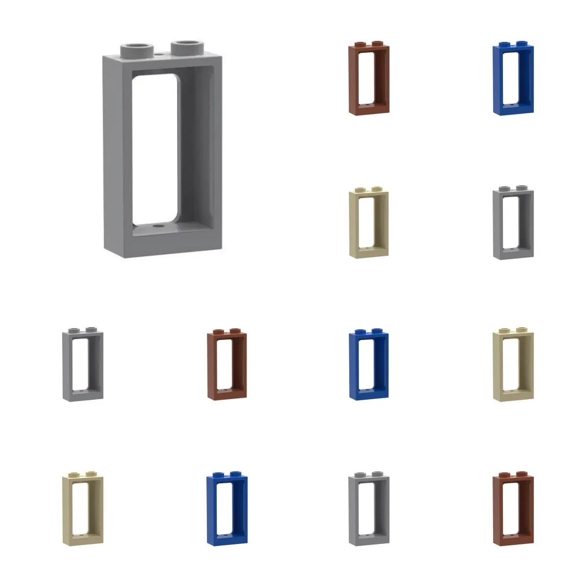 10 قطعة 4035 نافذة 1x2x3 قطار اللبنات عدة منزل القلعة الطوب الجسيمات لغز فكرة لعب الأطفال عيد الميلاد هدية عيد الميلاد