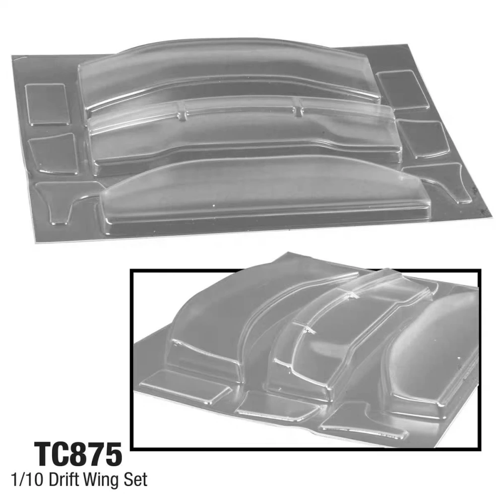 TC875 1/10 Drift wing. 200mm bodyshell Rear Spoiler. On Road Car 1 10 Upgrade part