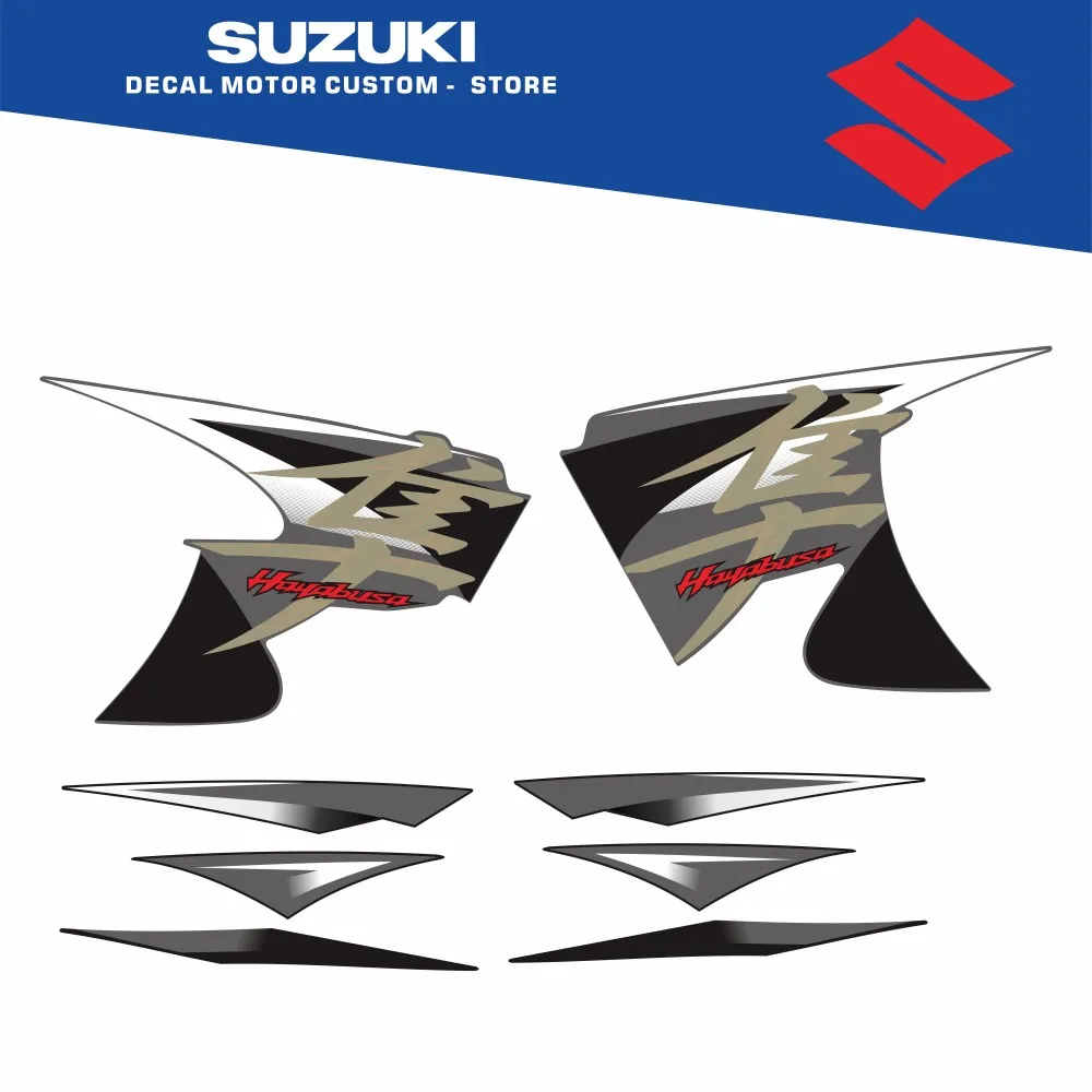 Motorcycle body fairing protective sticker anti-scratch decorative sticker suitable 270385 for Suzuki Hayabusa GSXR1300 R 08-20