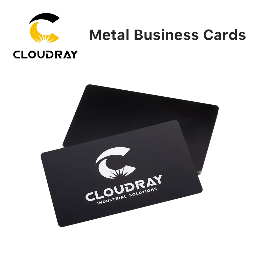 Cloudray 50/100PCS/LOT Business Name Cards Matte Aluminium Alloy Metal Sheet Testing Material for Laser Marking Machine