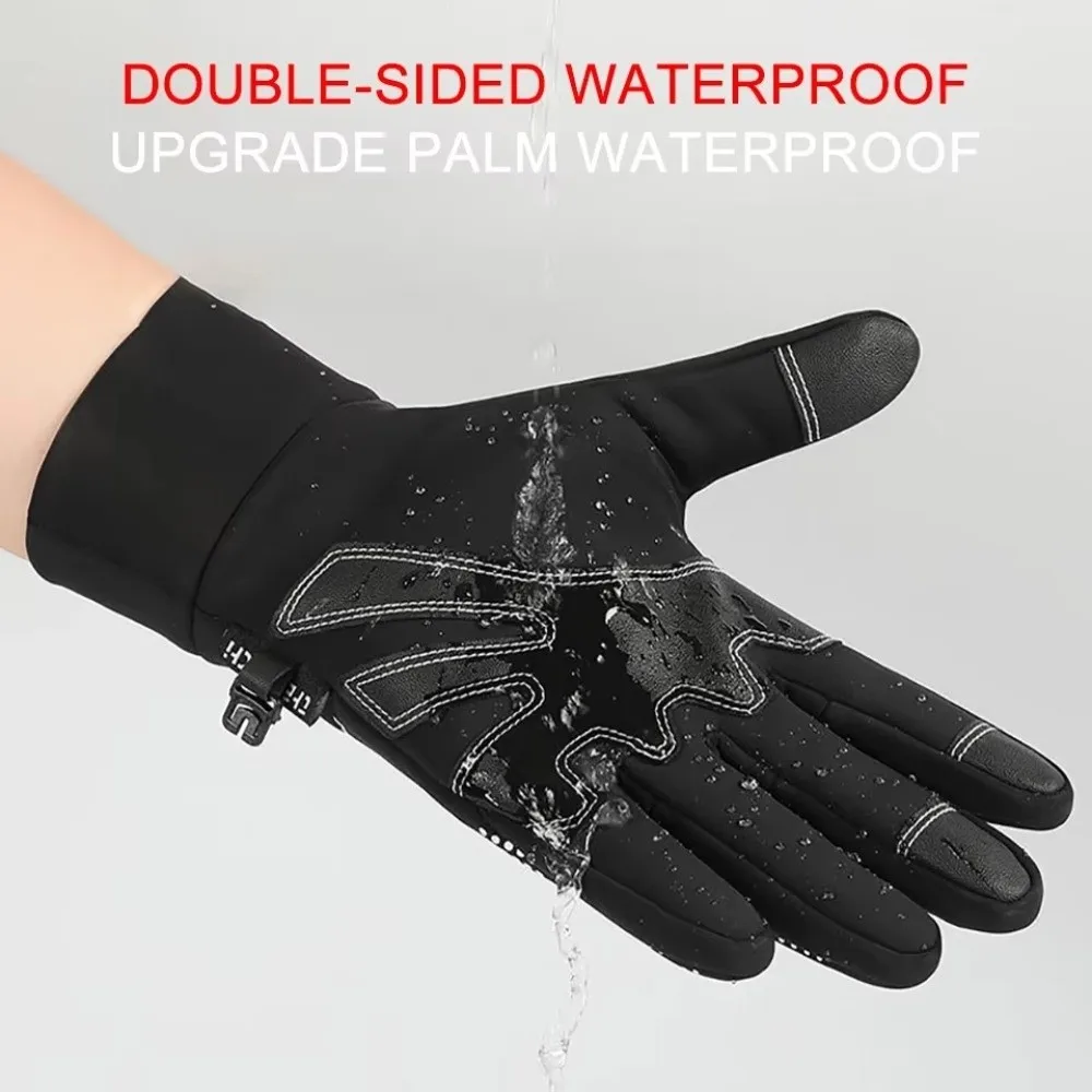 1 Pair Touch Screen​ Sports Ski Gloves​ ​Waterproof​ ​Windproof​ ​Outdoor Gloves​ ​ ​Thicken Warm​ ​Winter Warm Gloves Unisex​