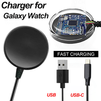 Watch Wireless Charger For Samsung Galaxy Watch 3 4 5 6 7 8 Pro Active 2 Portable USB Type C PD Cable Fast Charging Dock Station
