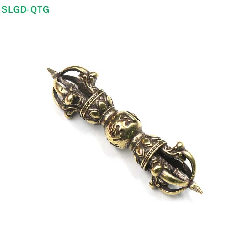 Handcraft Pendant Vintage Solid Religious Pestle Prayer Pendants Nepal Tibetan Handcraft Buddhist Vajra Pestle Copper Crafts