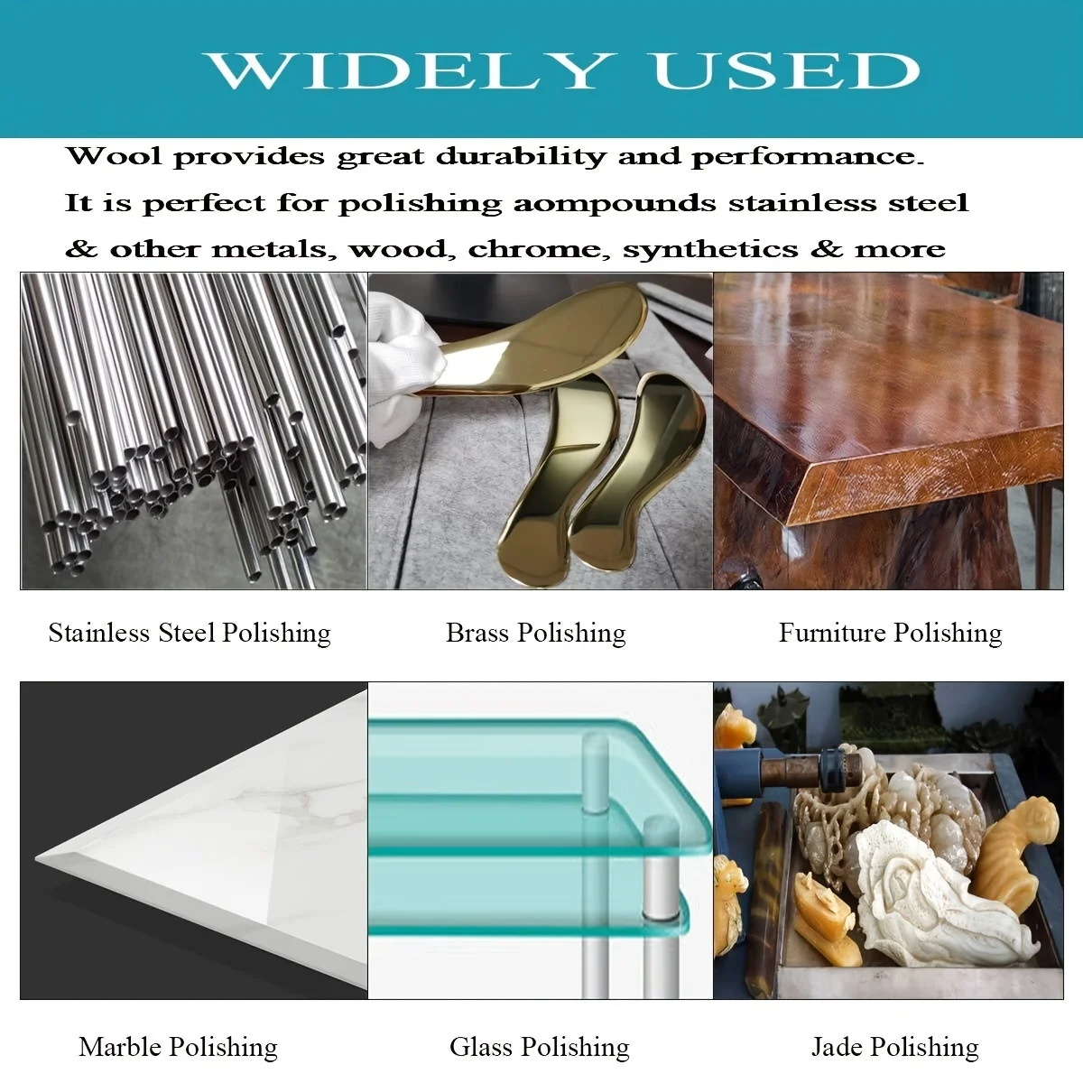 Wool Felt Glass polishing Pads R-Type 2" Compressed Wool Fabric Quick Change Disc Roll Lock Surface Polishing Buffing Pads Wheel