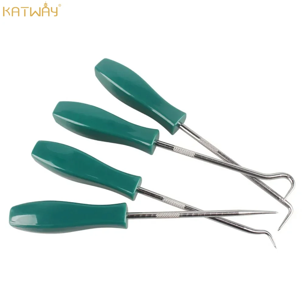 

KATWAY 4Pcs Oil Seal Screwdrivers Set 135mm, Car Auto Vehicle O-Ring Gasket Puller Remover Pick Hooks Tools HH-AA121