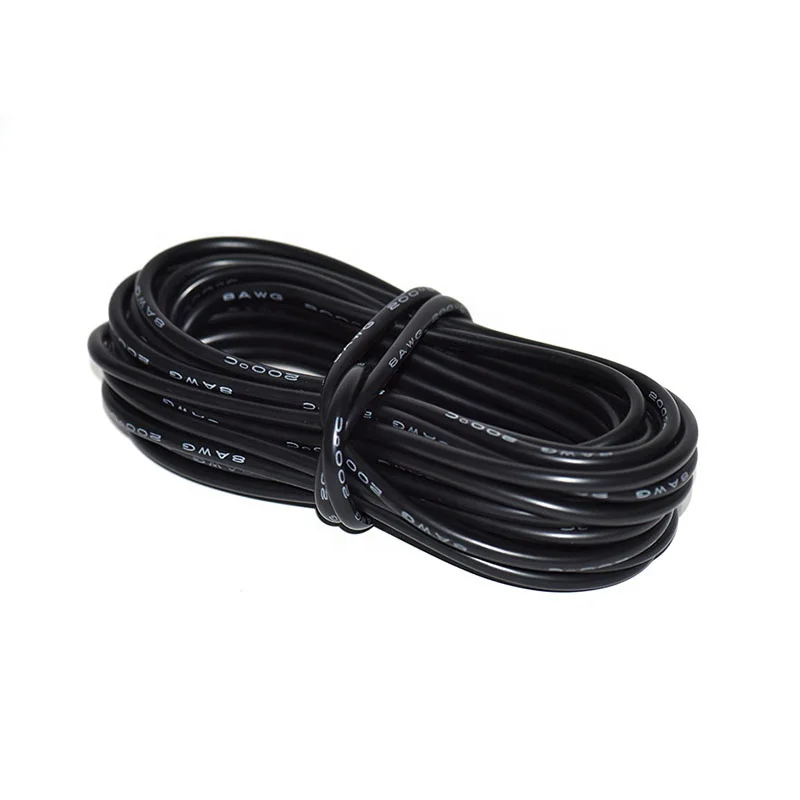 10PCS 8AWG Filo di Silicone RC Motore ESC Lipo Batteria Auto Inverter Flessibile 0.08mm Cavi Elettrici In Rame Stagnato Conduttore Solido R