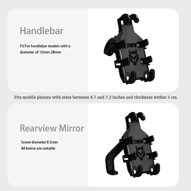 자전거 라이딩 브래킷 폰 홀더 GPS 마운트 충격 흡수 360도 회전 °   회전식 내비게이션 지원 오토바이 전기 자전거