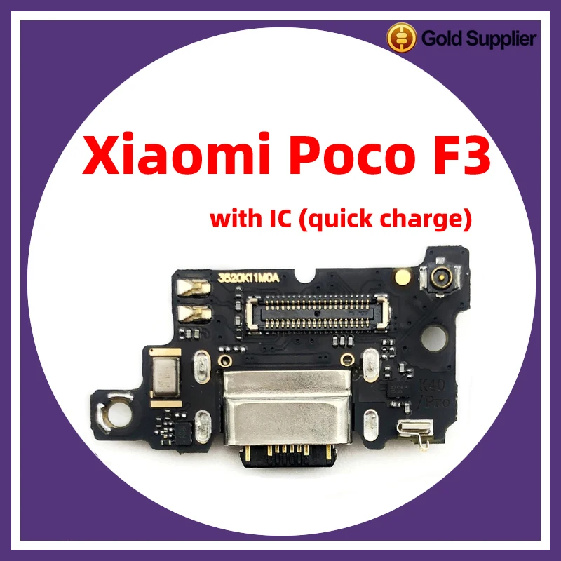 

For xiaomi poco F3 Dock Connector USB Charger Charging Port Flex Cable Board Replacement