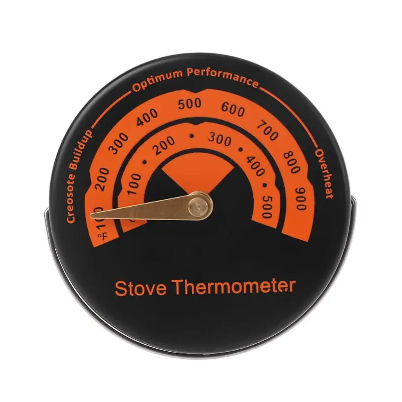 Oven Temperaturer Alloy Stove Thermometer Magnetic for Wood Burning Stovepipe