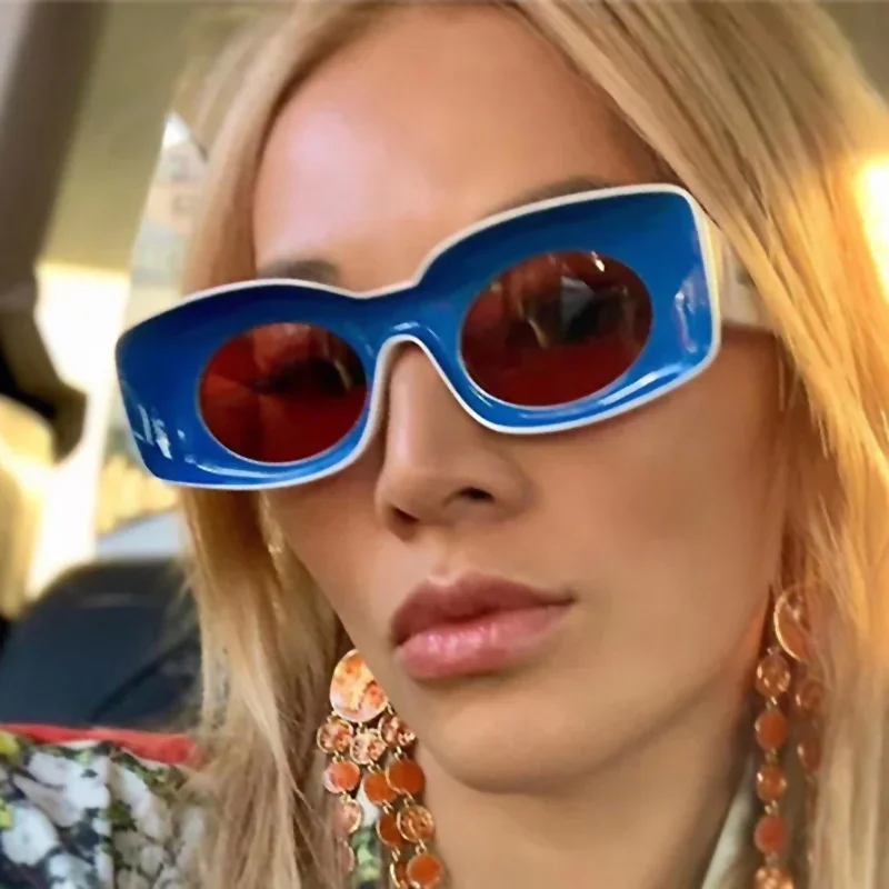 New personality concave frame sunglasses exaggerated modeling wild Sunglasses