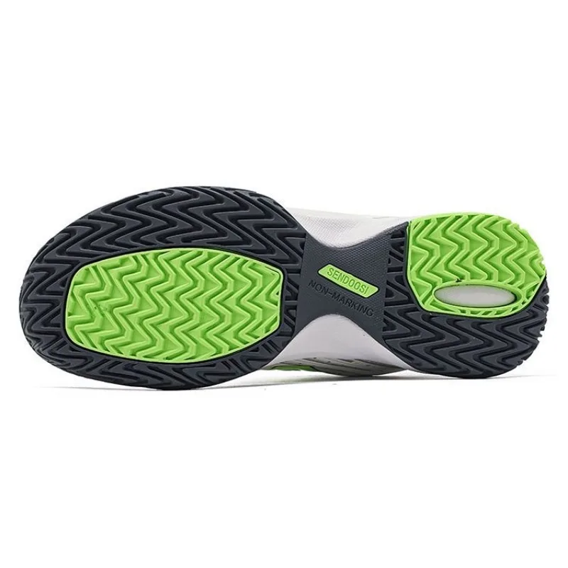 Chaussures de badminton professionnelles en cuir pour hommes, baskets de sport, chaussures de tennis coordonnantes, marque de luxe, entraînement de badminton pour garçon