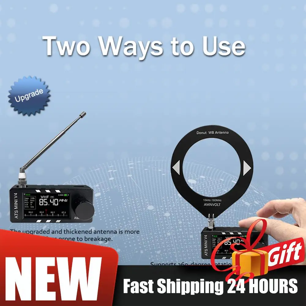 شاشة 1.9 بوصة IPS SI4732 DSP راديو AM FM استقبال AMNVOLT V4 ATS MINI SI4732 جميع الموجات DSP راديو FM AM SSB LSB USB استقبال #6