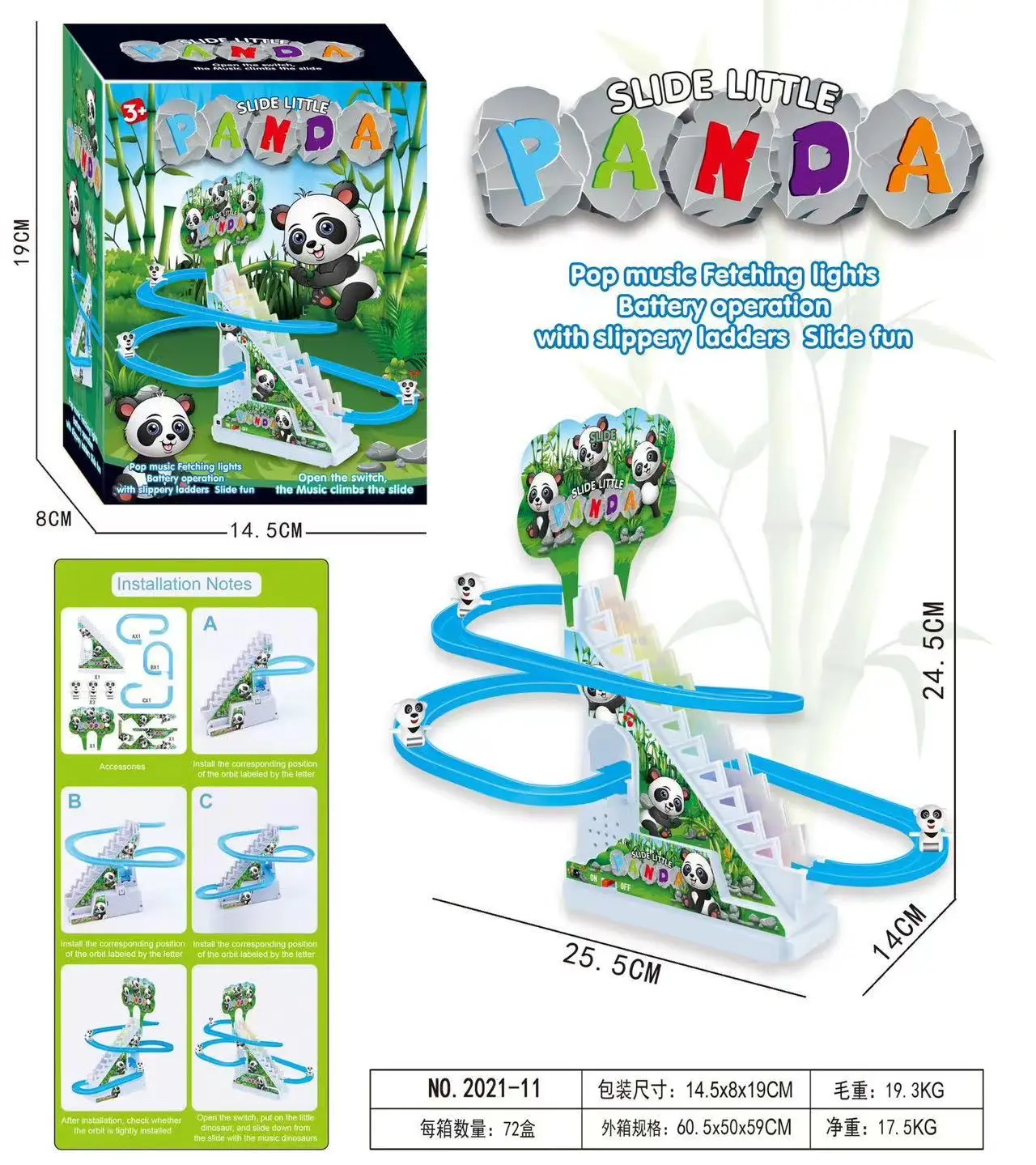 Giocattoli per viste elettriche Design di assemblaggio Piccolo anatra/coniglio/pinguino Giocattoli per scale da arrampicata Giocattoli per la prima educazione per ragazzi e ragazze