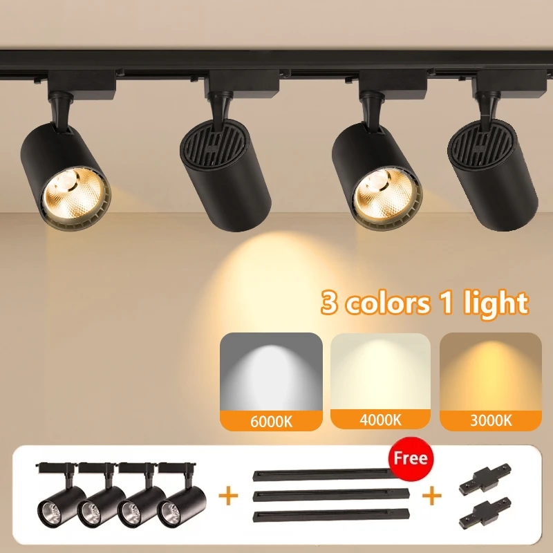 

COB Track Light 50W 40W 30W 20W 12W Set Led Track Lamp for Home Spotlight Indoor Clothing Shop Store Bedroom Lamp Fixture