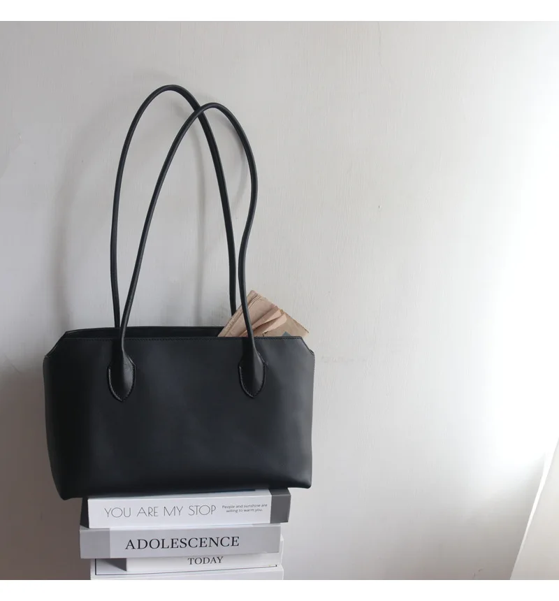 Alta qualidade macio alça longa saco moda luxo sacola de couro genuíno bolsa de ombro feminina escritório grande capacidade