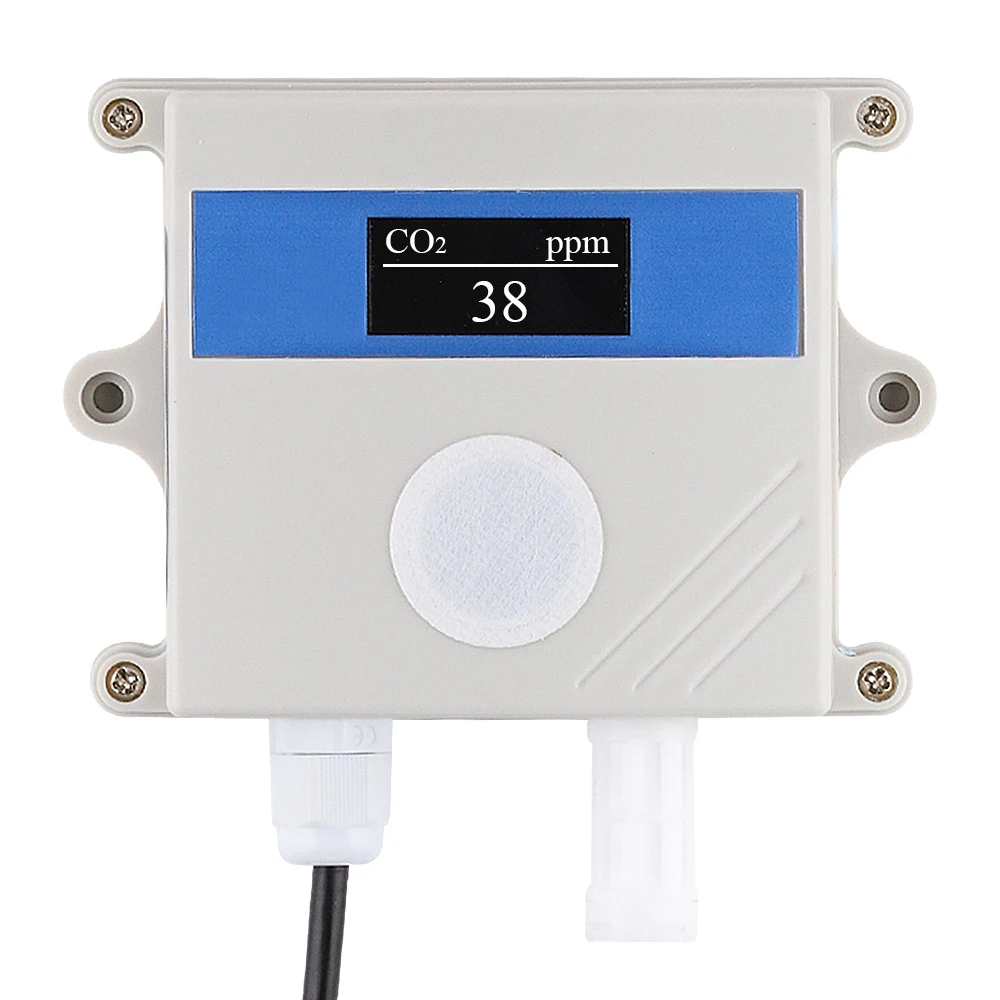 CO2 Sensor RS485 4-20mA 0-5V 0-10V Output High Precision Gas Concentration Detector CO2 Transmitters Sensors Gas Detection