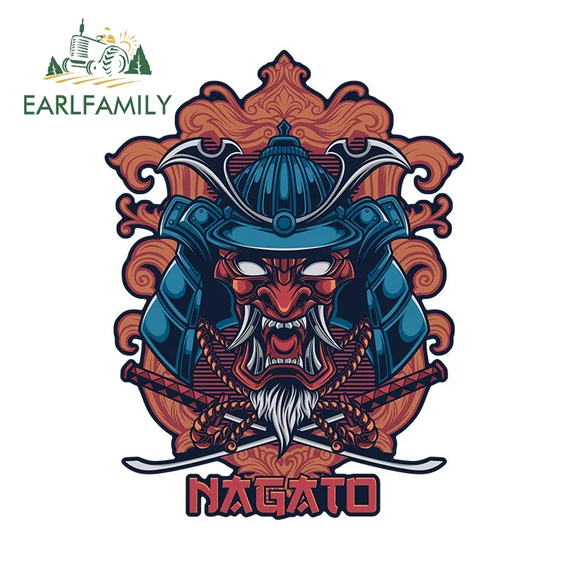 

EARLFAMILY 13cm X 9.9cm For Japanese Samurai Creative Car Sticker Waterproof Motorcycle Decal Car Door Protector Vinyl Graphics